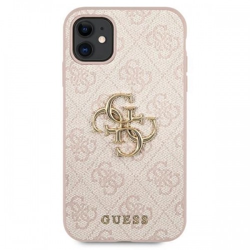 Guess GUHCN614GMGPI iPhone 11 6.1 &quot;| Xr pink | pink hardcase 4G Big Metal Logo image 3