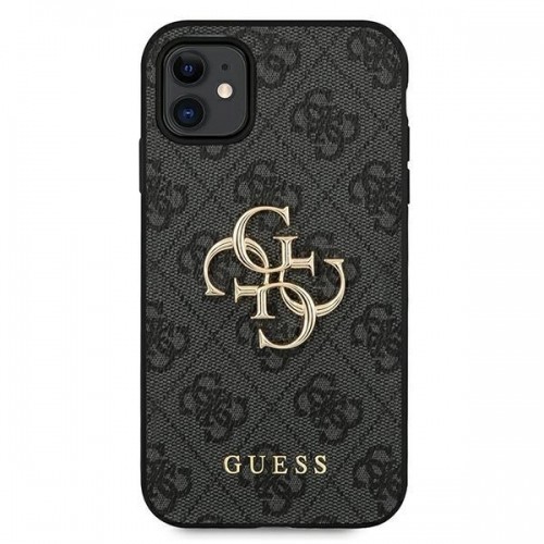 Guess case for iPhone 11 | XR 4G Big Metal Logo series - gray image 3