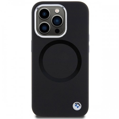 BMW BMHMP15LSILBK2 iPhone 15 Pro 6.1" czarny|black Signature Liquid Silicone MagSafe image 3