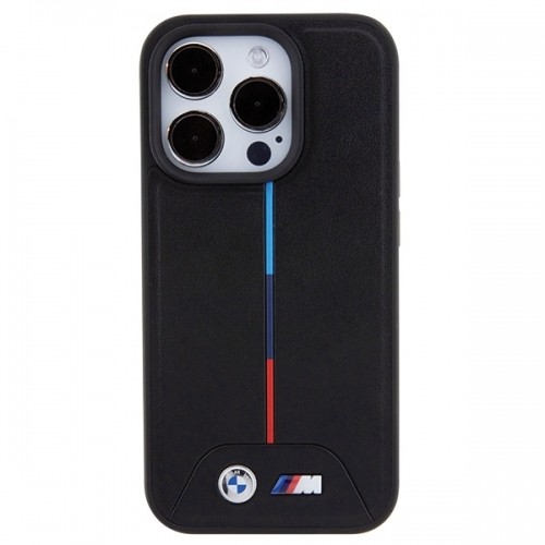 BMW BMHMP15L22PVTK iPhone 15 Pro 6.1" czarny|black hardcase Quilted Tricolor MagSafe image 3