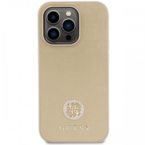 Guess GUHCP15XPS4DGPD iPhone 15 Pro Max 6.7" złoty|gold hardcase Strass Metal Logo image 3