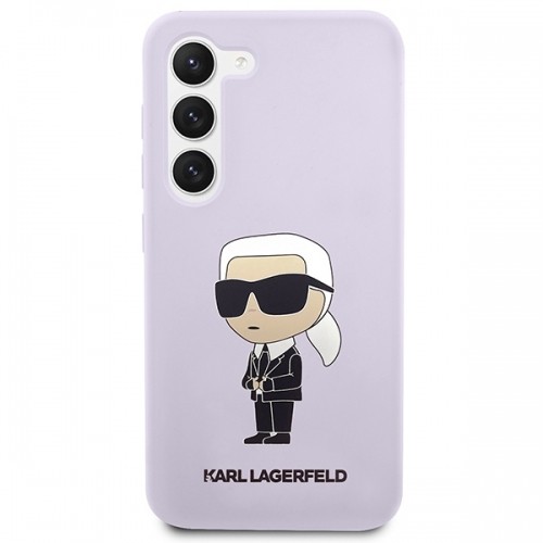 Karl Lagerfeld KLHCS23MSNIKBCU S23+ S916 hardcase purpurowy|purple Silicone Ikonik image 3