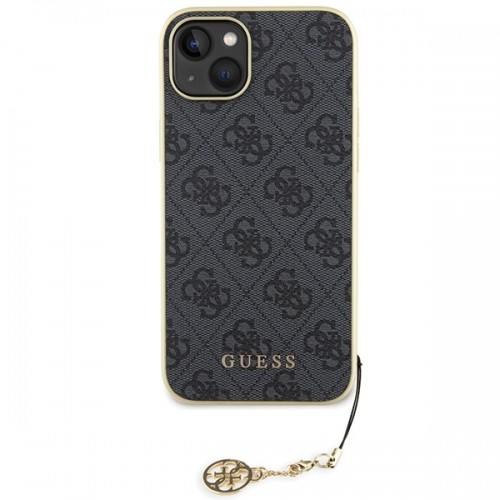 Guess GUHCP15MGF4GGR iPhone 15 Plus 6.7" szary|grey hardcase 4G Charms Collection image 3