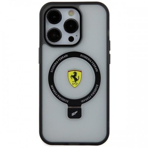 Ferrari FEHMP15LUSCAH iPhone 15 Pro 6.1" transparent hardcase Ring Stand 2023 Collection MagSafe image 3