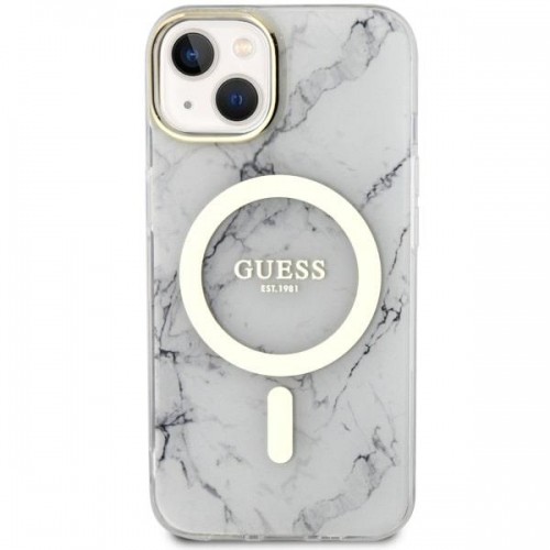 Guess GUHMP14SPCUMAH iPhone 14 6.1&quot; white|white hardcase Marble MagSafe image 3