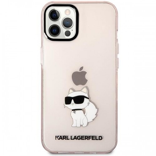 Karl Lagerfeld KLHCP12MHNCHTCP iPhone 12 |12 Pro 6.1&quot; pink|pink hardcase Ikonik Choupette image 3