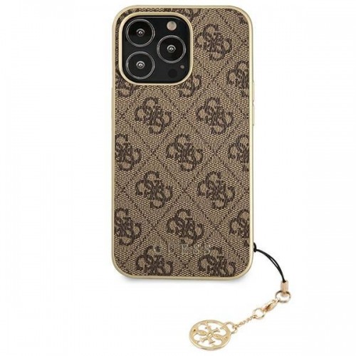 Guess GUHCP13LGF4GBR iPhone 13 Pro | 13 6.1 &quot;brown | brown hardcase 4G Charms Collection image 3