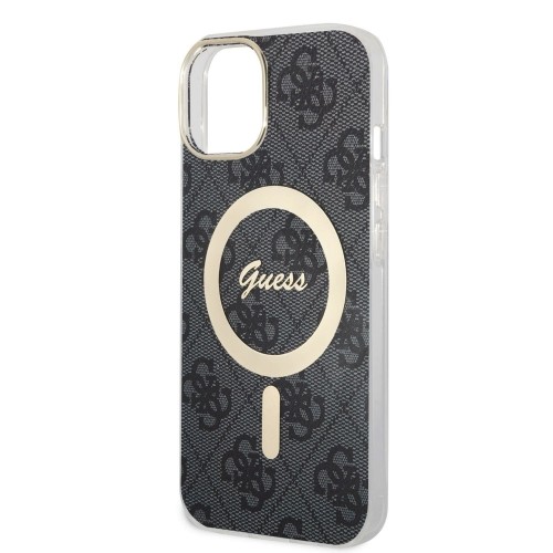 Guess IML 4G MagSafe Case for iPhone 15 Black image 3