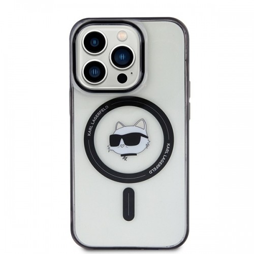 Karl Lagerfeld KLHMP15XHCHNOTK iPhone 15 Pro Max 6.7" transparent hardcase IML Choupette`s Head MagSafe image 3