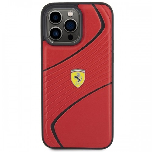 Ferrari FEHCP15XPTWR iPhone 15 Pro Max 6.7" czerwony|red hardcase Twist Metal Logo image 3