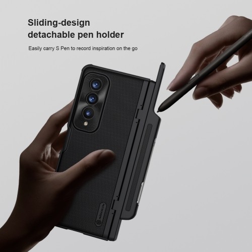 Nillkin Super Frosted FOLD Slot+Stand Back Cover for Samsung Galaxy Z Fold 4 Blue image 3