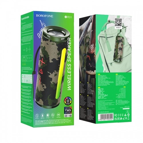 OEM Borofone Portable Bluetooth Speaker BR31 Gamble green camouflage image 3