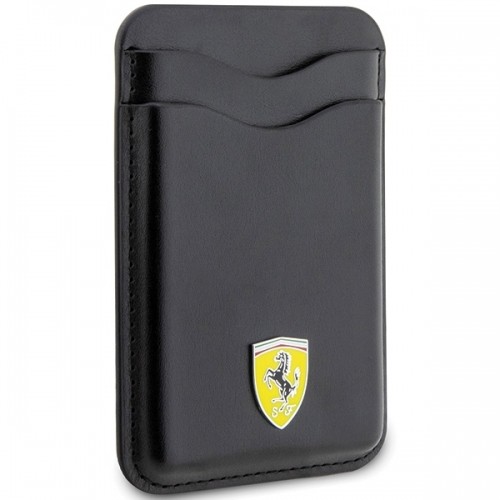 Ferrari Wallet Card Slot FEWCMRSIK czarny|black MagSafe Leather 2023 Collection image 3