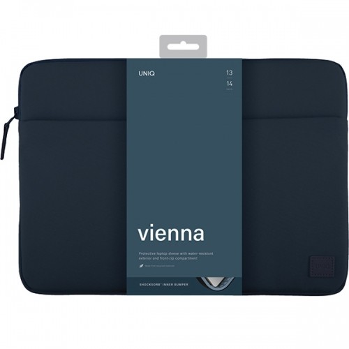 UNIQ etui Vienna laptop Sleeve 14" niebieski|indigo blue Waterproof RPET image 3