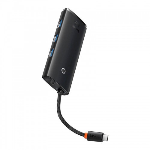 HUB Baseus Lite sērijas 5 pieslēgvietu koncentrators | USB-C uz HDMI | USB3.0x3 | PD (melns) image 3