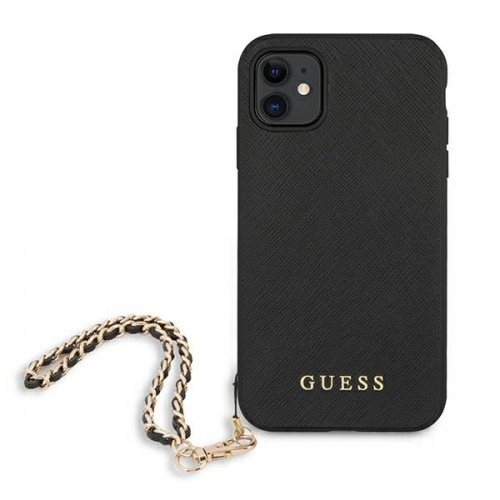 Guess Saffiano Chain - Etui iPhone 11 (czarny) image 3