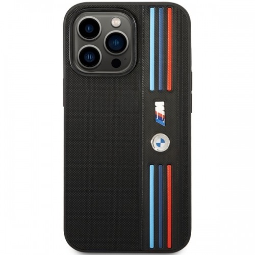 Etui BMW BMHCP14L22PPMK iPhone 14 Pro 6,1" czarny|black Tricolor M Collection image 3