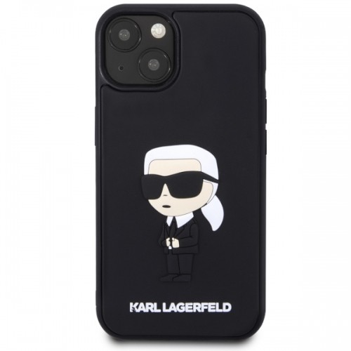 Karl Lagerfeld KLHCP14M3DRKINK iPhone 14 Plus 6.7" czarny|black hardcase Rubber Ikonik 3D image 3