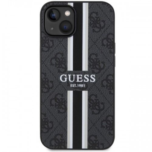 Guess GUHMP14MP4RPSK iPhone 14 Plus 6,7" czarny|black hardcase 4G Printed Stripes MagSafe image 3