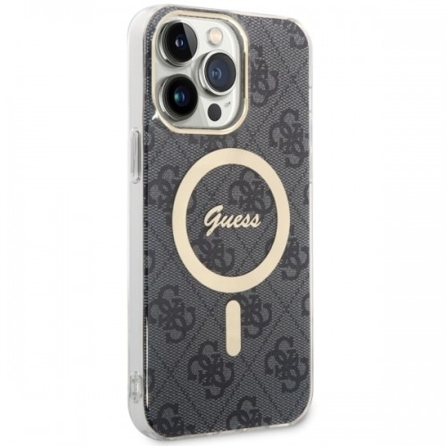 Guess 4G IML MagSafe Compatible Case for iPhone 14 Pro Max Black image 3