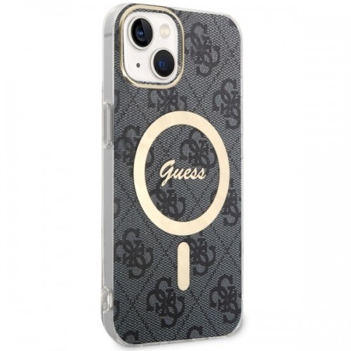 Guess 4G IML MagSafe Compatible Case for iPhone 14 Black image 3