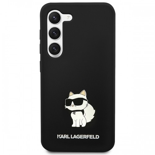 Karl Lagerfeld KLHCS23SSNCHBCK S23 S911 hardcase czarny|black Silicone Choupette image 3