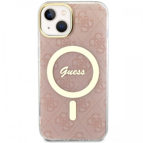 Guess GUHMP14SH4STP iPhone 14 6.1" różowy|pink hardcase 4G MagSafe image 3