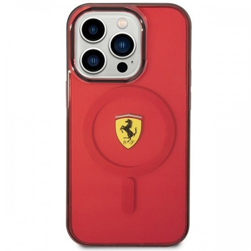 Ferrari FEHMP14XURKR iPhone 14 Pro Max 6.7" czerwony|red hardcase Translucent Magsafe image 3