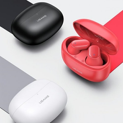 USAMS Słuchawki Bluetooth 5.1 TWS BH series bezprzewodowe czerwony|red BHUBH03 image 3