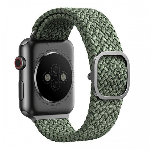 UNIQ pasek Aspen Apple Watch 40|38|41mm Series 4|5|6|7|8|SE|SE2 Braided zielony|cypress green image 3