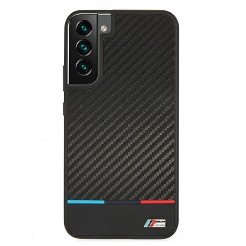 Etui hardcase BMW BMHCS22MPUCARTCBK S22+ S906  black|czarny M Collection Triangles image 3