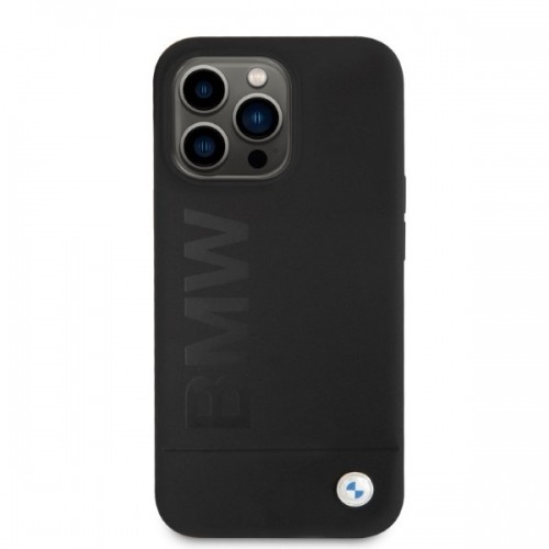 Etui BMW BMHMP13LSLBLBK iPhone 13 Pro | 13 6,1" czarny|black hardcase Silicone Signature Logo Magsafe image 3