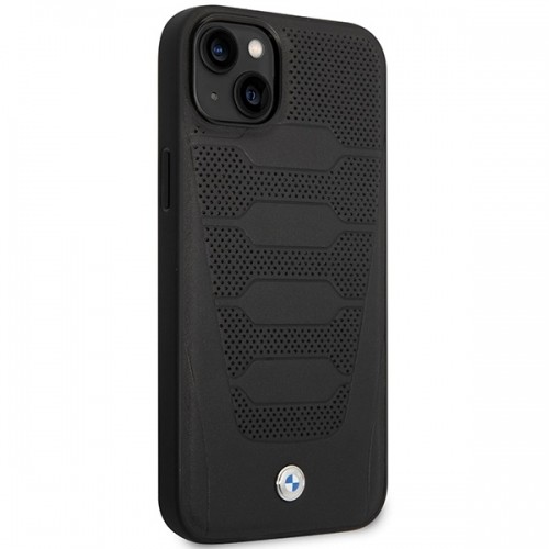 Etui BMW BMHCP14S22RPSK iPhone 14 6,1" czarny|black Leather Seats Pattern image 3
