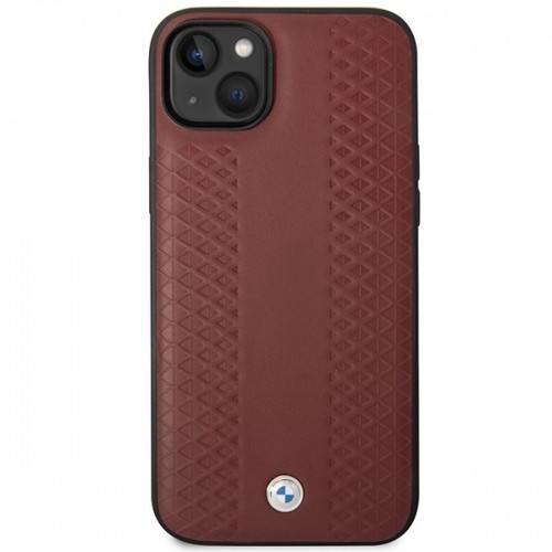 Etui BMW BMHCP14S22RFGR iPhone 14 6,1" burgundowy|burgundy Leather Diamond Pattern image 3