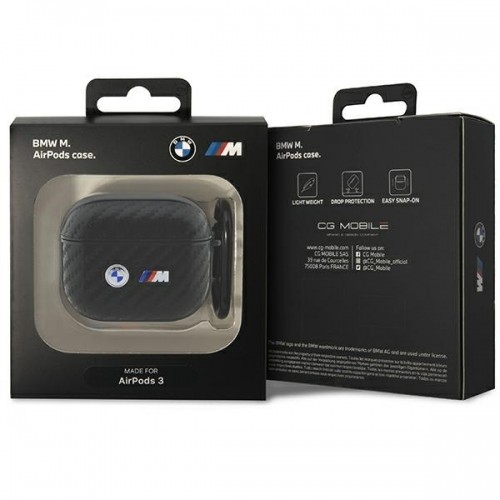 BMW BMA3WMPUCA2 AirPods 3 gen cover czarny|black Carbon Double Metal Logo image 3