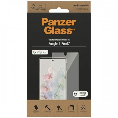 PanzerGlass Ultra-Wide Fit Pixel 7 Screen Protection Antibacterial czarny|black 4772 image 3