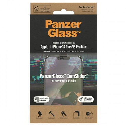 PanzerGlass Ultra-Wide Fit iPhone 14 Plus | 13 Pro Max 6,7" Screen Protection CamSlider Antibacterial Easy Aligner Included 2797 image 3