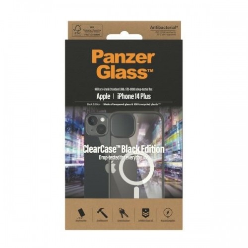 PanzerGlass ClearCase MagSafe iPhone 14 Plus 6,7" Antibacterial czarny|black 0415 image 3