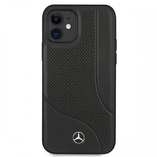 Mercedes MEHCP12SCDOBK iPhone 12 mini 5,4" czarny|black hardcase Leather Perforated Area image 3