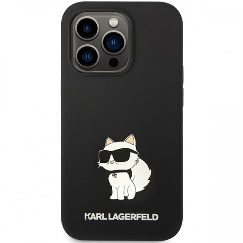 Karl Lagerfeld KLHMP14XSNCHBCK iPhone 14 Pro Max 6,7" hardcase czarny|black Silicone Choupette MagSafe image 3