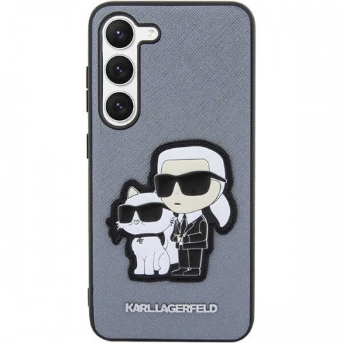 Karl Lagerfeld KLHCS23SSANKCPG S23 S911 hardcase szary|grey Saffiano Karl & Choupette image 3