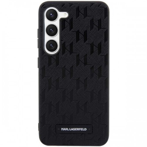 Karl Lagerfeld KLHCS23SSAKLHPK S23 S911 hardcase czarny|black Saffiano Mono Metal Logo image 3