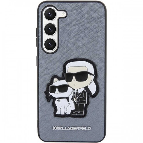 Karl Lagerfeld KLHCS23MSANKCPG S23+ S916 hardcase szary|grey Saffiano Karl & Choupette image 3