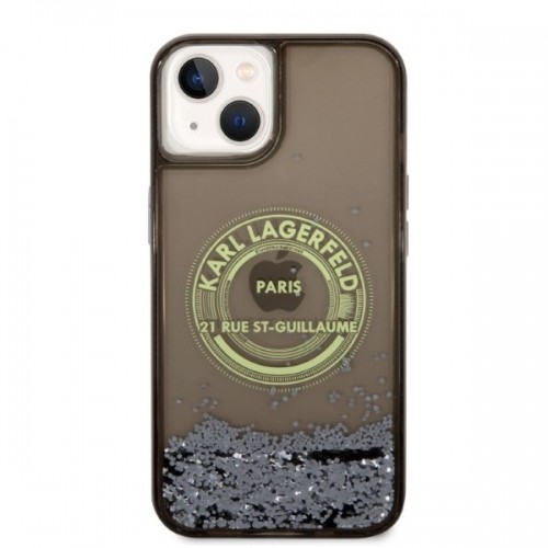 Karl Lagerfeld KLHCP14MLCRSGRK iPhone 14 Plus 6,7" czarny|black hardcase Liquid Glitter RSG image 3