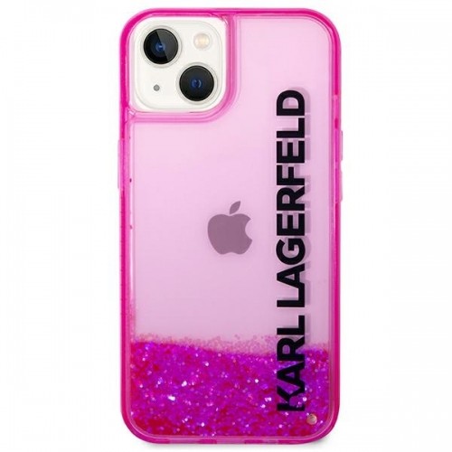 Karl Lagerfeld KLHCP14MLCKVF iPhone 14 Plus 6,7" różowy|pink hardcase Liquid Glitter Elong image 3