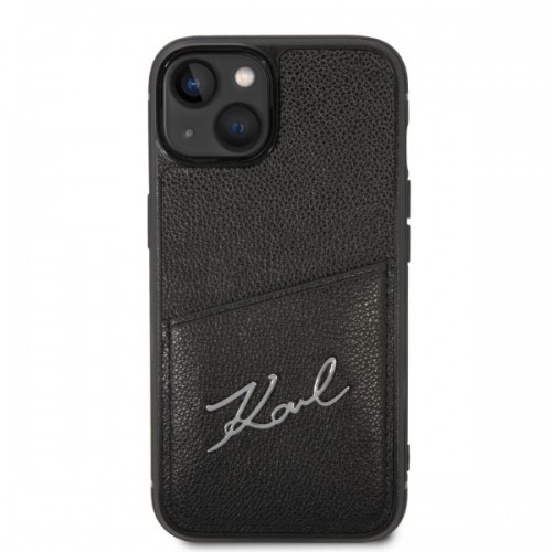 Karl Lagerfeld KLHCP14MCSSK iPhone 14 Plus 6,7" hardcase czarny|black Signature Logo Cardslot image 3