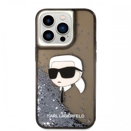Karl Lagerfeld KLHCP14LLNKHCK iPhone 14 Pro 6,1" czarny|black hardcase Glitter Karl Head image 3