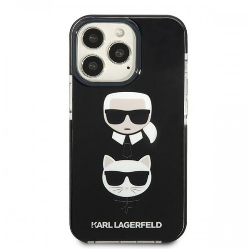 Karl Lagerfeld KLHCP13XTPE2TK iPhone 13 Pro Max 6,7" hardcase czarny|black Karl&Choupette Head image 3
