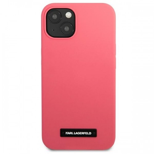 Karl Lagerfeld KLHCP13SSLMP1PI iPhone 13 mini 5,4" hardcase fuksja|fuchsia Silicone Plaque image 3