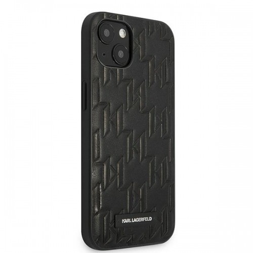 Karl Lagerfeld KLHCP13SMNMP1K iPhone 13 mini 5,4" hardcase czarny|black Monogram Plaque image 3